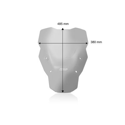 Plexi WRS Touring 48cm pro BMW R1300GS 2023+ (bez ACC), lehce kouřové