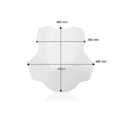 Plexi WRS Touring Plus 48cm pro BMW R1300GS 2023+ (bez ACC), čiré