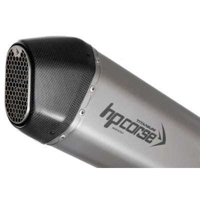 Výfuk HP Corse SPS RALLY 270 Titanium pro R1300GS 2023+, stříbrný