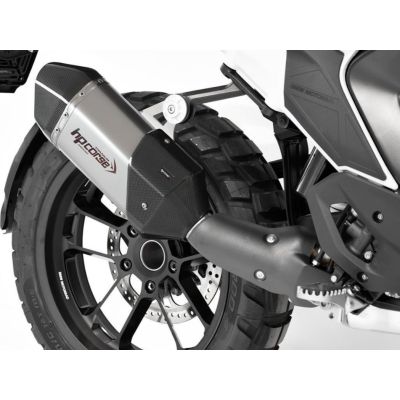 Výfuk HP Corse SPS RALLY 270 Titanium pro R1300GS 2023+, stříbrný