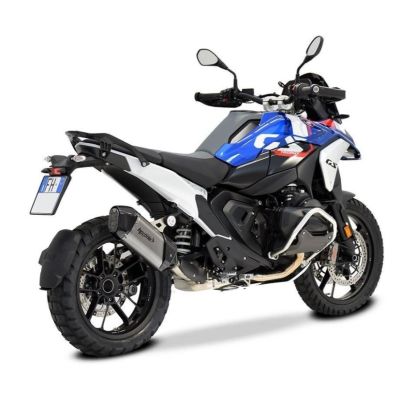 Výfuk HP Corse SPS RALLY 270 Titanium pro R1300GS 2023+, stříbrný