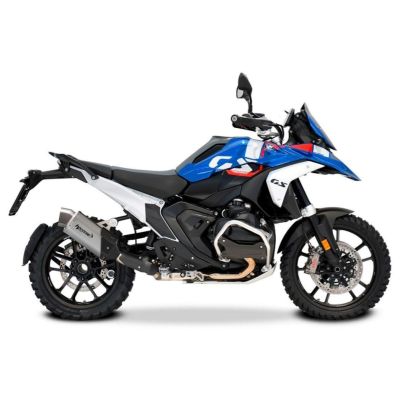 Výfuk HP Corse 4-TR RALLY 270 Titanium pro R1300GS 2023+, stříbrný