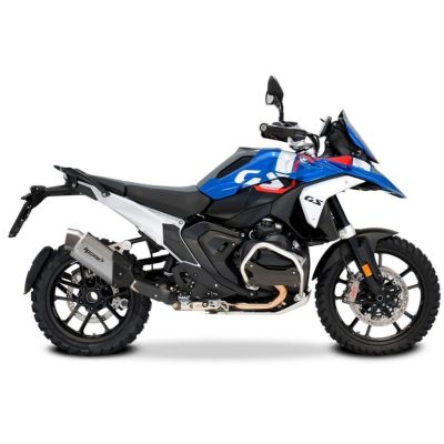 Výfuk HP Corse 4-TR RALLY 270 Titanium pro R1300GS 2023+, stříbrný