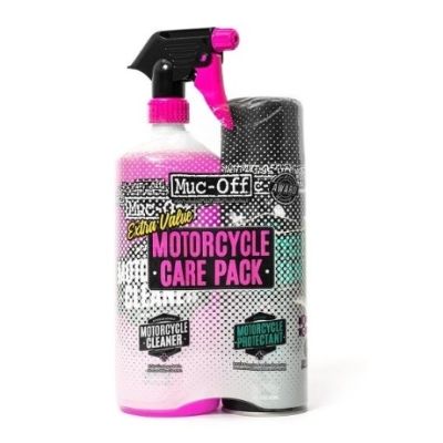 Muc-Off DUO kit - růžový Nano Tech čistič motocyklů Muc-Off 1l + Motorcycle Protectant 500ml