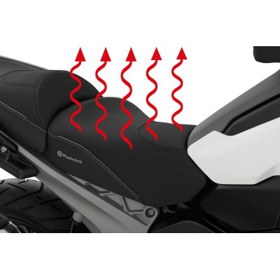 Wunderlich Aktivkomfort heated Plug and Play raised front seat for R1300GS 2023+, black