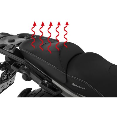 Värme Plug and Play standard bakre sadel Wunderlich Aktivkomfort för R1300GS 2023+, svart