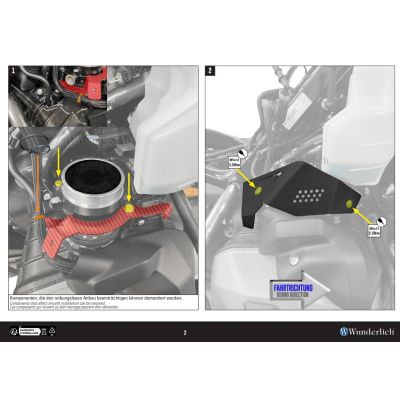 Cubiertas de mariposas de aceleración Wunderlich para R1300GS 2023+, negras