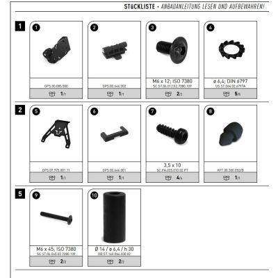 SW-Motech Navigationshalterung für BMW R1300GS/A 2023+