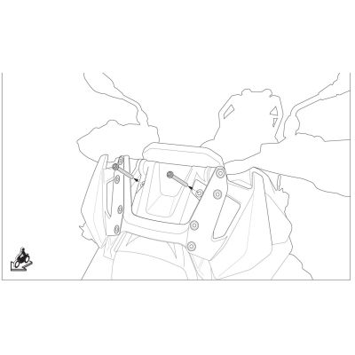 Държач за навигация SW-Motech за BMW R1300GS/A 2023+