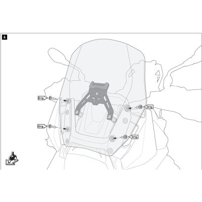 Supporto per navigazione SW-Motech per BMW R1300GS/A 2023+