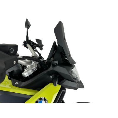 Plexi WRS Enduro 26cm priekš BMW F900GS 2023+, melnā matēta