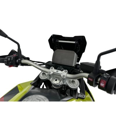 Plexi WRS Enduro 26cm skirti BMW F900GS 2023+, matinė juoda