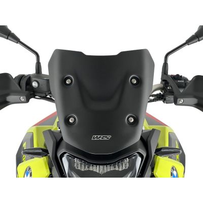 Plexi WRS Enduro 26cm pre BMW F900GS 2023+, čierne matné