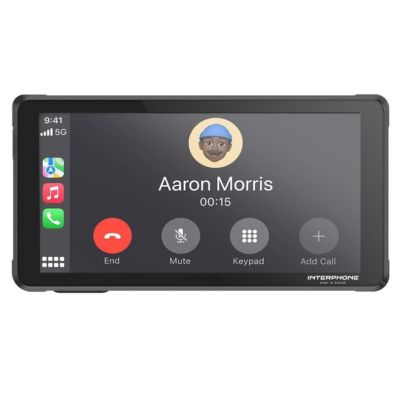 Interphone RideSync – „Apple CarPlay / Android Auto - telefon tükörzése“
