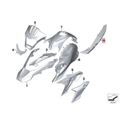 Десен подседлов пластмаса за BMW G310GS