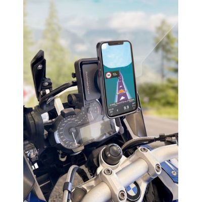 Προσαρμογέας από τη βάση BMW Navigator σε οθόνη Interphone Ridesync / QUIKLOX βάση τηλεφώνου με τροφοδοσία USB