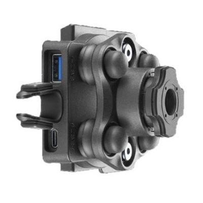 Adapter z uchwytu BMW Navigator na wyświetlacz Interphone Ridesync / QUIKLOX uchwyt telefonu z zasilaniem USB