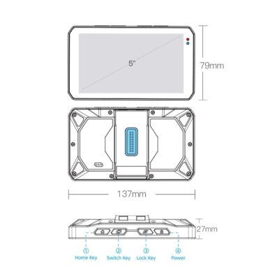 Chigee AIO-5 Play BMW – „Apple CarPlay / Android Auto - telefono atvaizdavimas su valdymu iš motociklo vairo