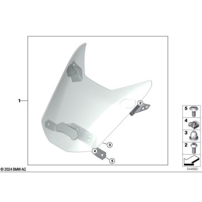 Original headlight cover BMW R1300GS Adventure 2024+