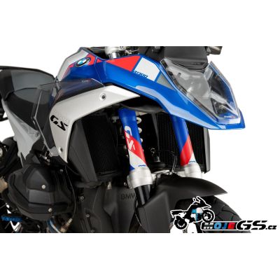 Suojaelementit etuhaarukoille BMW R1300GS/A 2023+, sinipunaiset