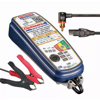 Battery charger through BMW socket Optimate 4 Dual Can-Bus Premium Edition