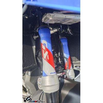 Schutzaufkleber für die vorderen Gabeln BMW R1300GS/A 2023+, blau-rot
