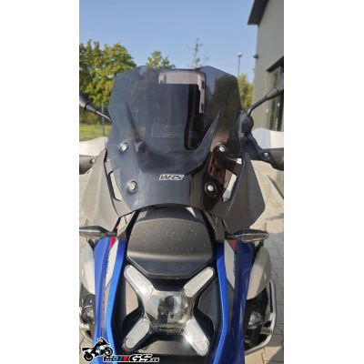 Plexi WRS Touring 38cm dla BMW R1300GS/A 2023+ (z ACC), ciemno szare