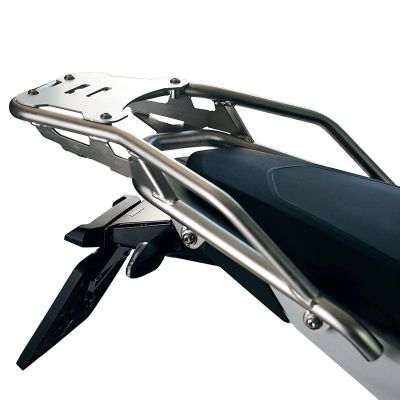 Portapacchi con piastra per BMW R1300GS 2023+ per valigia ALU topcase BMW (1250/1200GSA LC) più vecchia, argento