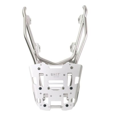 Carrier with plate for BMW R1300GS 2023+ for older ALU topcase BMW (1250/1200GSA LC), silver