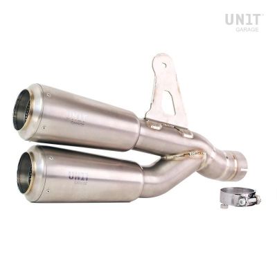 Échappement Unit Garage GP-Style Double pour R1300GS 2023+, argenté