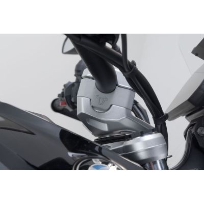 Verhoging van het SW-Motech stuur met 30 mm omhoog voor R1300GS/A 2023+, zilver.