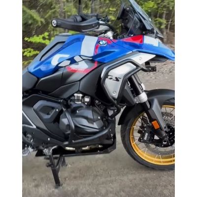 Outback Motortek'i aluminiumpõhjad BMW R1300GS 2023+ jaoks, mustad