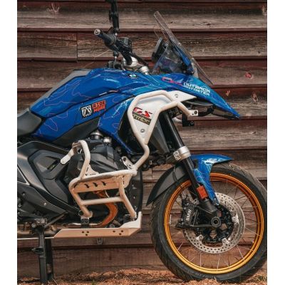 Outback Motortek'i aluminiumsed või kumerad raamid BMW R1300GS 2023+ jaoks, valged