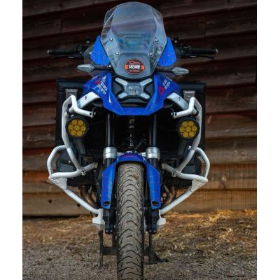 Upper crash bars Outback Motortek for BMW R1300GS 2023+, white