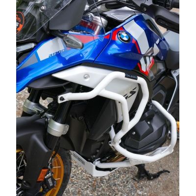 Couvercle en aluminium du moteur Outback Motortek pour BMW R1300GS 2023+, blanc