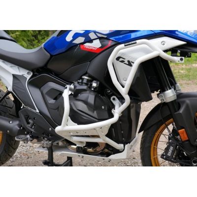 Aluminum engine cover Outback Motortek for BMW R1300GS 2023+, white