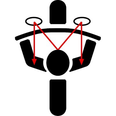 Rozšíření zrcátek R1200GS/A, F800GS, F700GS, F650GS 2008-2012