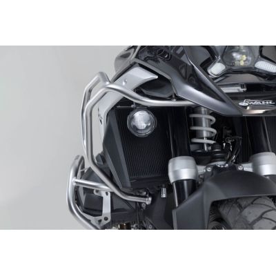 Obere Sturzbügel aus Edelstahl von SW-Motech für BMW R1300GS 2023+ (Montage mit serienmäßigem unterem Sturzbügel)