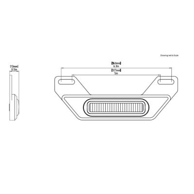Zusätzliches Brems-LED-Licht Denali B6 mit Halterung unter dem Kennzeichen