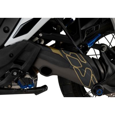 Pegatina "GS" para cardán de R1300GS/A 2023+, negro-dorado