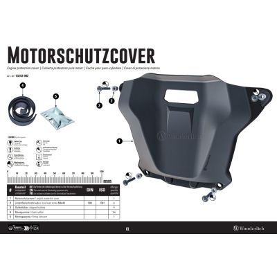 Grande copertura anteriore del motore Wunderlich per R1300GS/A 2023+