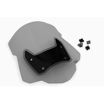 Wunderlich Marathon Plexiglass 52.5cm for BMW R1300GS/A 2023+ (without ACC), lightly tinted