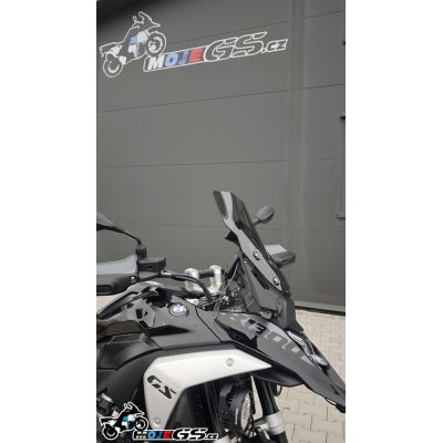 Plexi WRS Caponord 43cm priekš BMW R1300GS/A 2023+ (ar ACC), nedaudz dūmakains