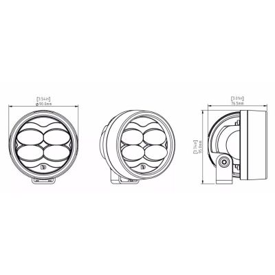 Мъглови LED фарове Denali D3 Datadim Technology