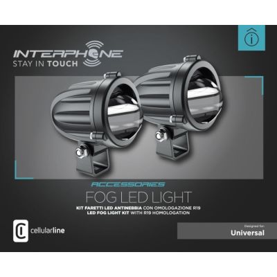 Fog LED žibintai Interphone su montavimo komplektu