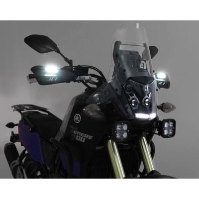 Denali T3 auxiliary front turn signals and position LED lights for flat surface installation