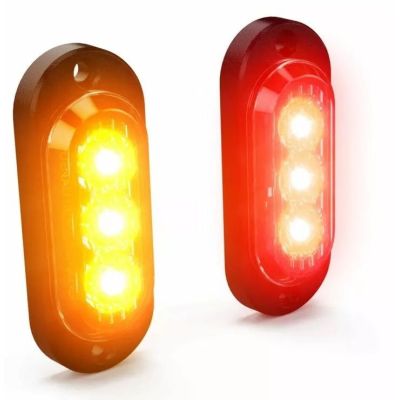 Intermitentes traseros adicionales, luces LED traseras y de freno Denali T3 para instalación en superficie.