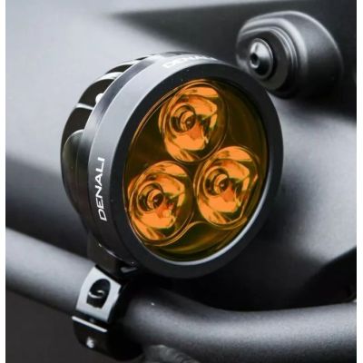 Krycie sklá pre prídavné LED Denali D3, oranžová