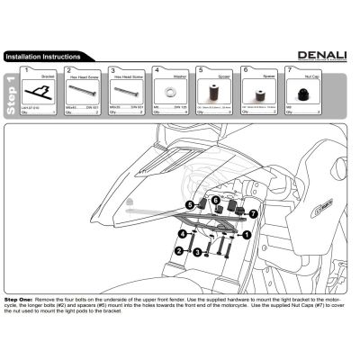 Kanna täiendavate valgustite jaoks BMW F650GS 2004-2007, G650GS