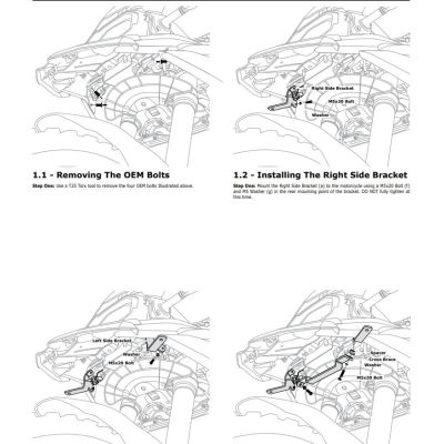 Βάση πρόσθετων φώτων για BMW F850GS 18-23, F800GS 23+, F750GS 18-23